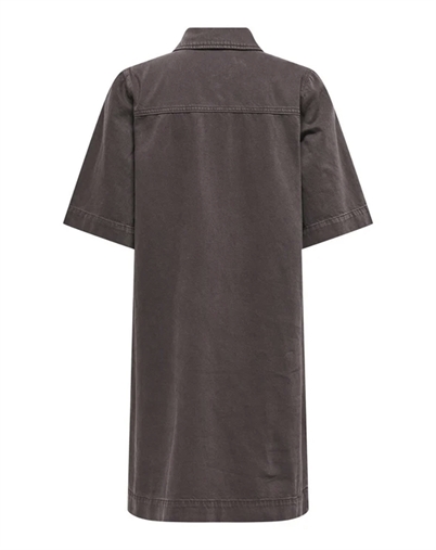 Only - ONLBelle-Silla Button Kjole - Seal Brown